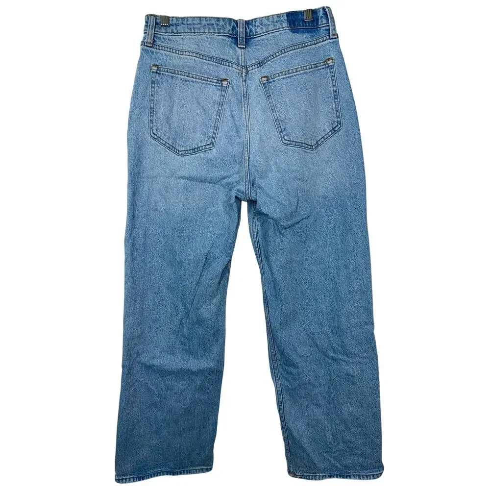 Abercrombie & Fitch Curve Love 90s Relaxed Jean High Rise Blue Jeans Size 29 8 S